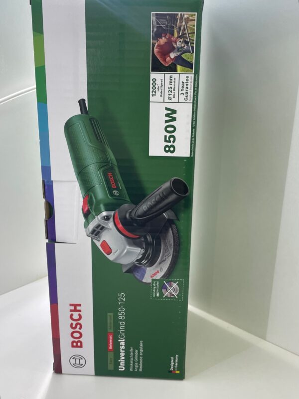 BOSCH UNIVERSALGRIND 850-125 ANGLE GRINDER