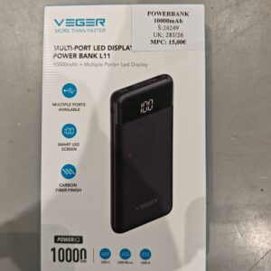 POWERBANK VEGER 10000MAH NOVO