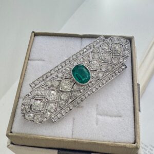 BROŠ PLATINA BRILJANTI