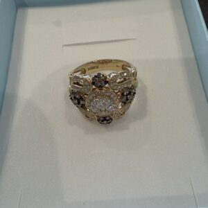 ZLATNI PRSTEN SA BRILJANTIMA 14K