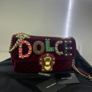 DOLCE GABBANA LUCIA BURGUNDY TORBA